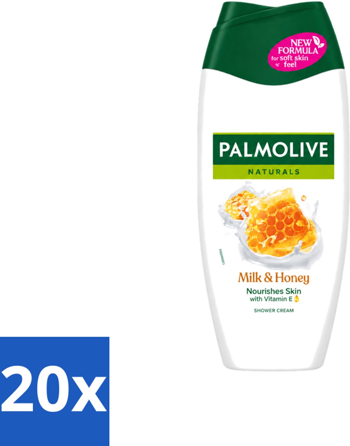 20 x Palmolive – Douchecrème – Milk & Honey - 250 ml - Voordeelverpakking - 20 stuks