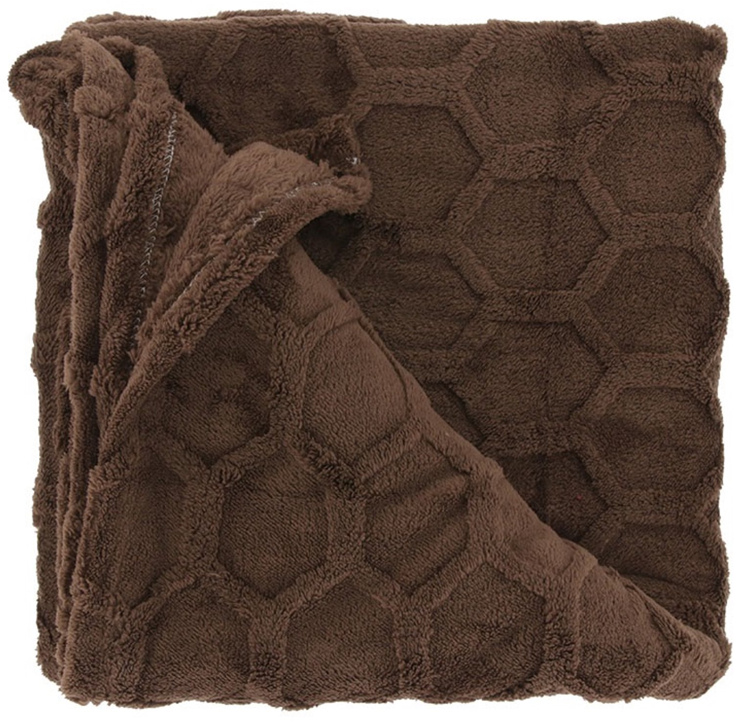 Unique Living Plaid Thor - rocky brown - 150x200cm Bruin