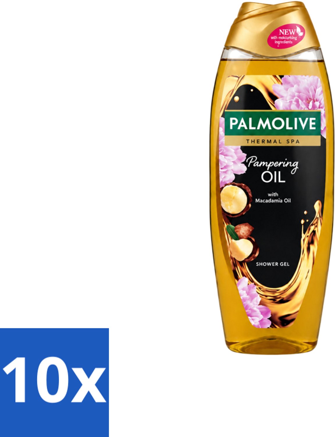 10 x Palmolive – Douchegel – Thermal Pampering Oil – 650 ml - Voordeelverpakking - 10 stuks