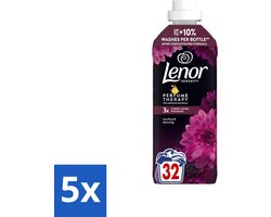 5 x Lenor – Wasverzachter – Lotus Flower & Diamond Figs – 32 Wasbeurten – 675 ml - Voordeelverpakking - 5 stuks