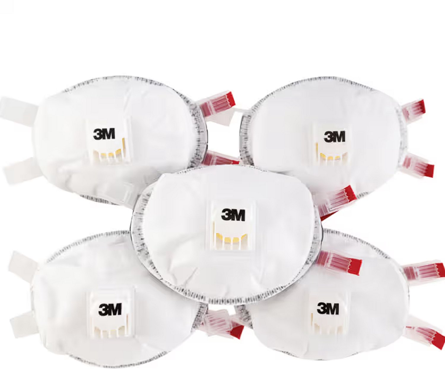 3M 8835+ Stofmasker FFP3 Mondmasker Gezichtsmasker met Uitademventiel 5 stuks