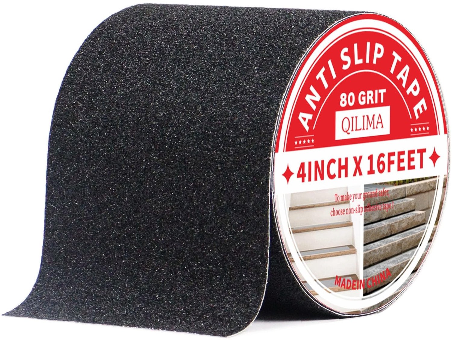 Antislip Tape Zwart voor Trap en Vloer 10cm x 5m