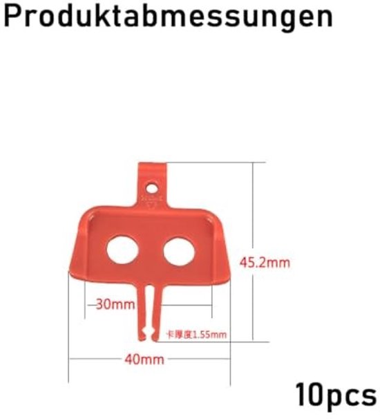 Afstandhouders voor Schijfrem MTB - 10 Stuks - Kunststof — afbeelding 4