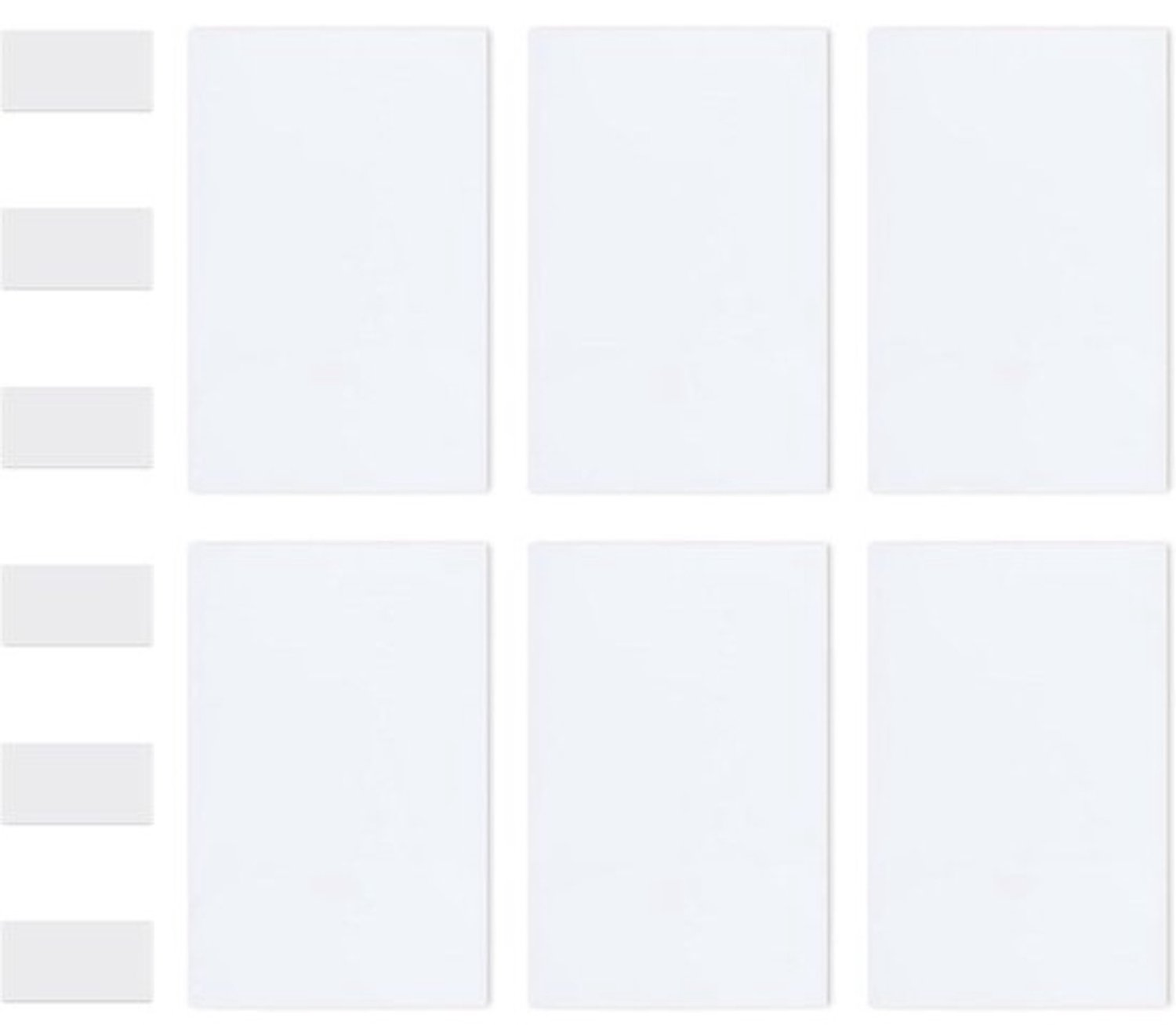 Vierkante afdekplaat - Wand- en plafondplaat - Gaten verbergen - Slijtvast PVC - 116 x 75 mm - Wit