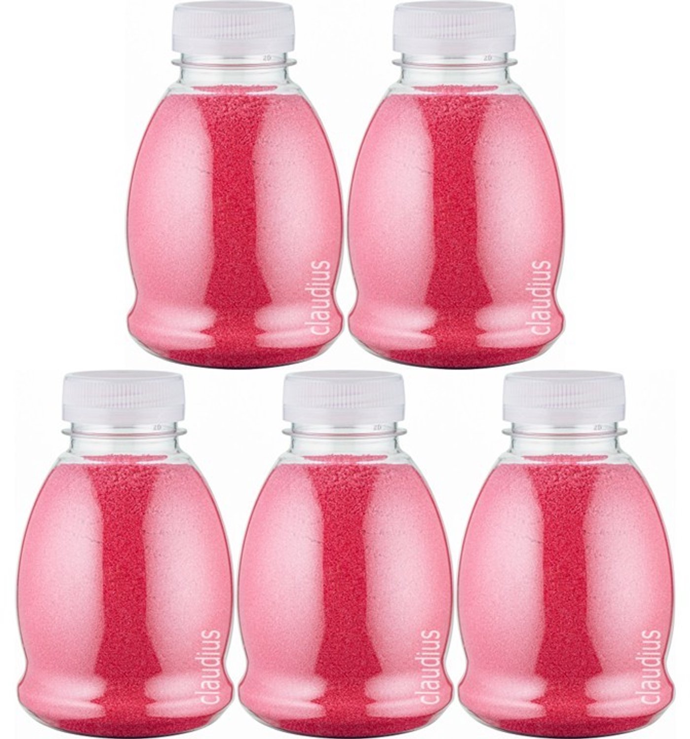 Claudius Scrubzout Fruity Melon - 375 gram - Fles met transparante dop - set van 5 stuks - Hydraterende Lichaamsscrub - Body Scrub