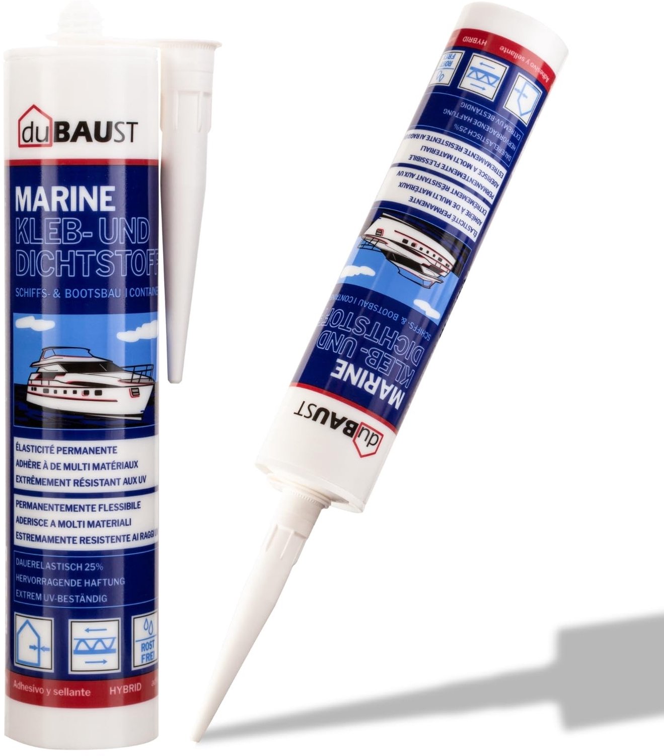 Marine Lijmkit - Voor Boot, Yacht, UV-bestendig, 290 ml, Wit