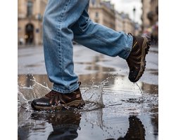 Skechers RUGGED RANGER - STORM TRAIL Jongens Wandelschoenen - Zwart / Bruin / Geel