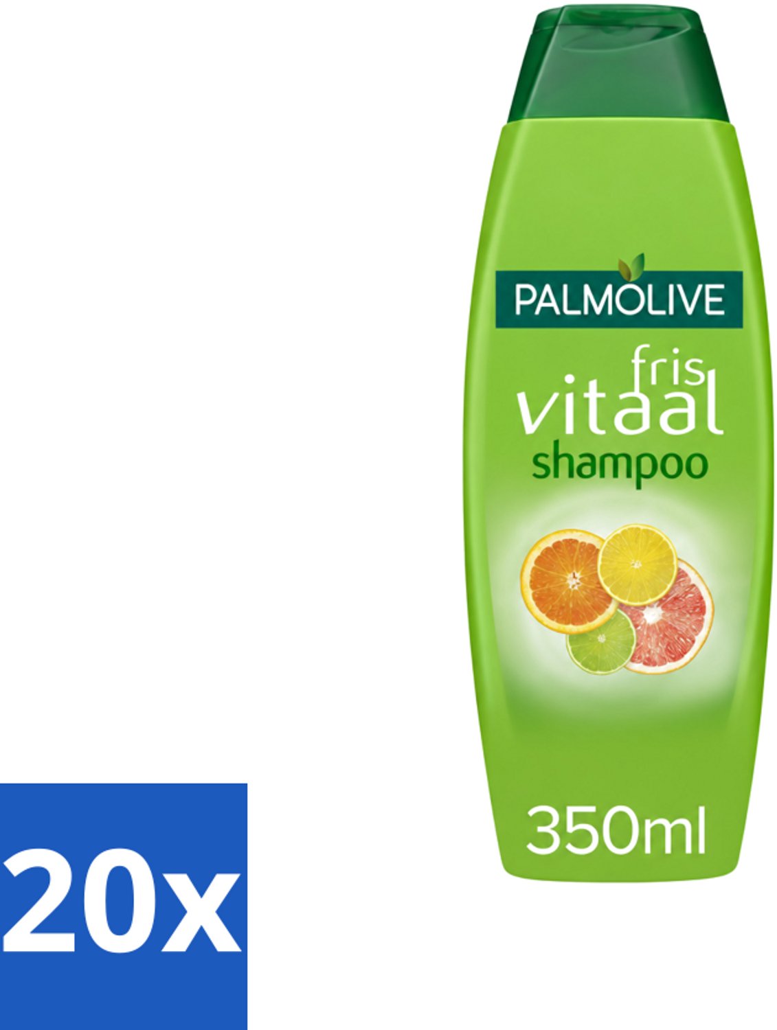 20 x Palmolive - Shampoo - Fris Vitaal - Citrus - Ontspannend & Fris - 350 ml - Voordeelverpakking - 20 stuks
