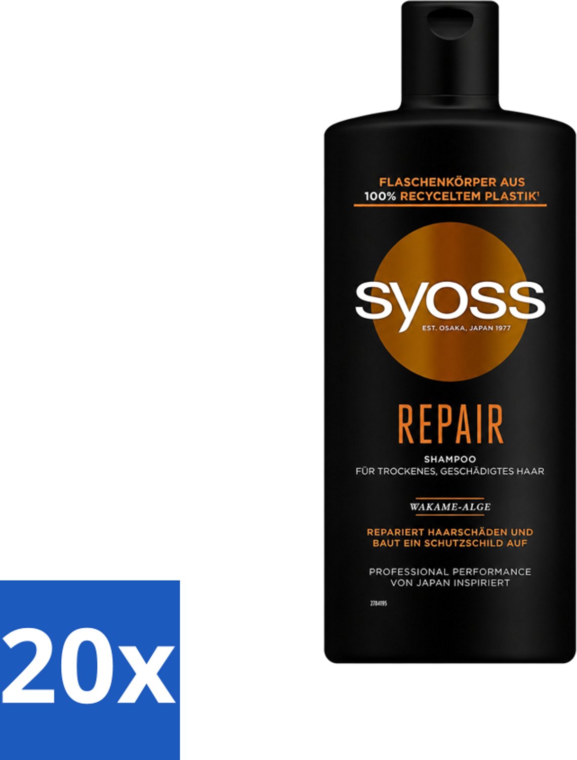20 x Syoss Repair Shampoo - Shampoo - Herstel - 440 ml - Voordeelverpakking - 20 stuks
