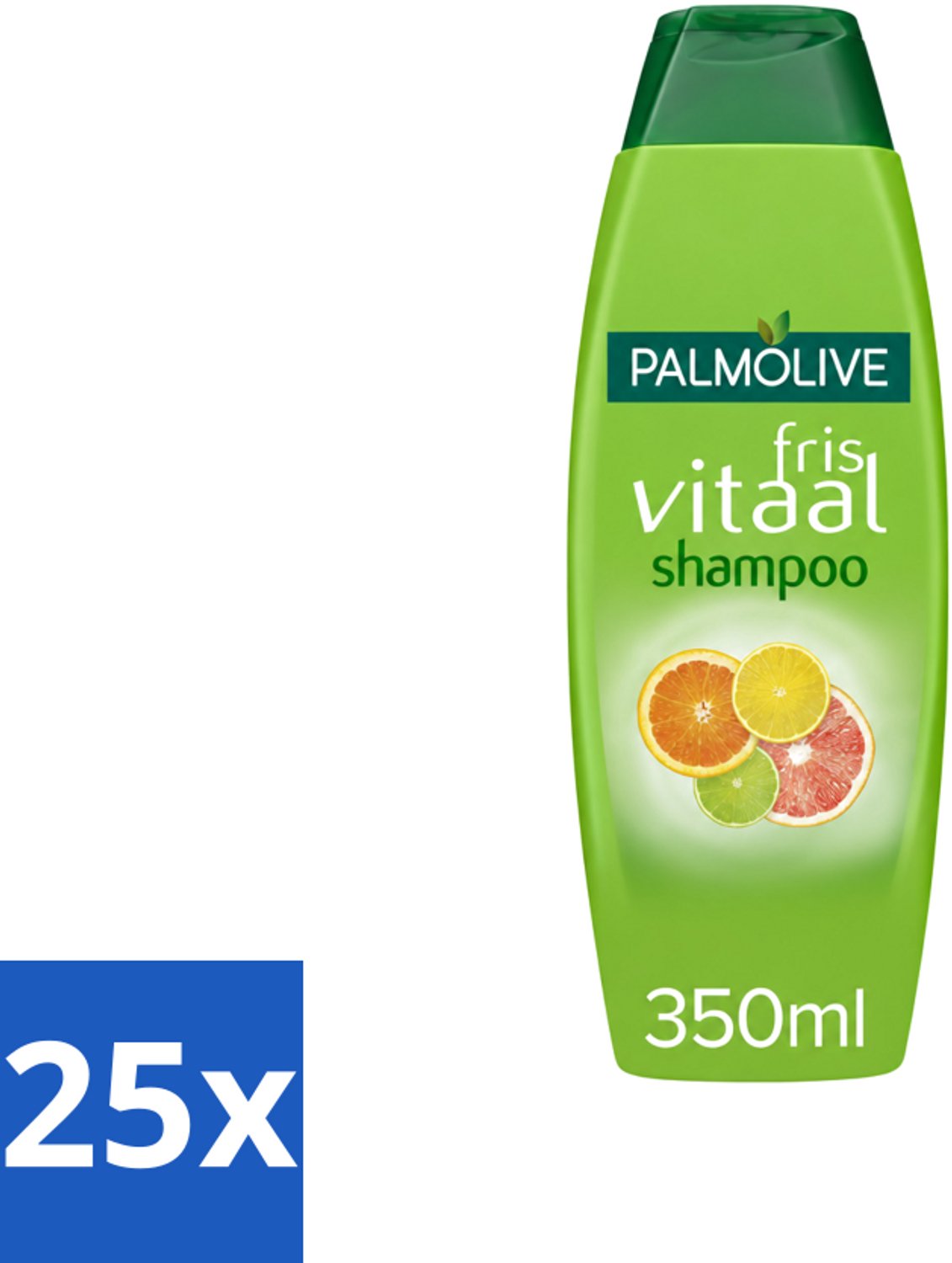 25 x Palmolive - Shampoo - Fris Vitaal - Citrus - Ontspannend & Fris - 350 ml - Voordeelverpakking - 25 stuks