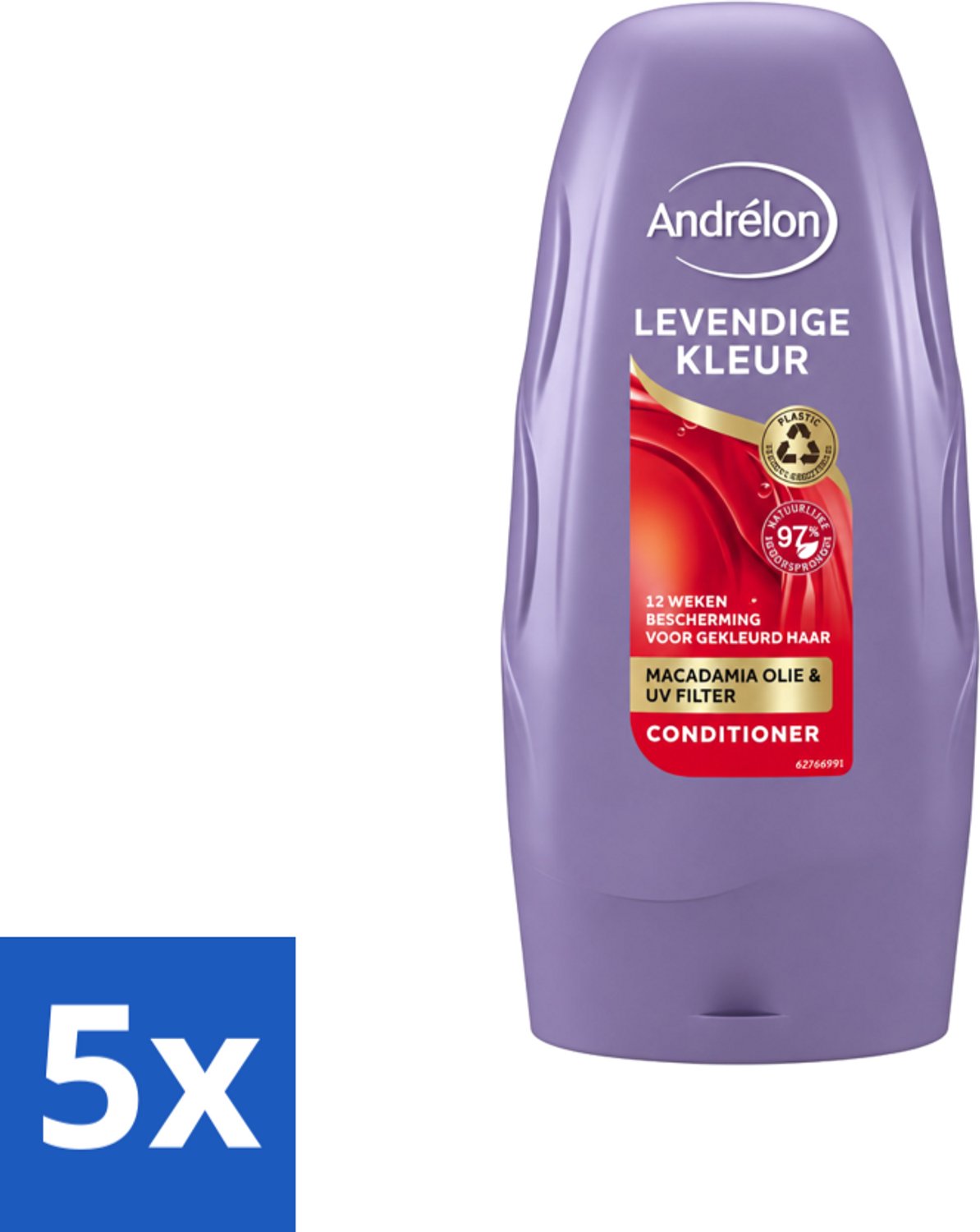 5 x Andrélon - Levendige Kleur - Conditioner - Kleurbehoud - 250 ml - Voordeelverpakking - 5 stuks
