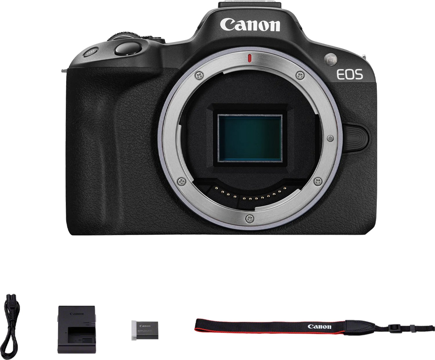 Bol.com Canon EOS R50 ZWARTE BODY - Systeemcamera - 24.2 MP – 4K Video – Kantelbaar touchscreen - Zonder Lens aanbieding