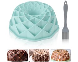Silliconen Gugelhupf Bakvorm met Kwast, 23 cm