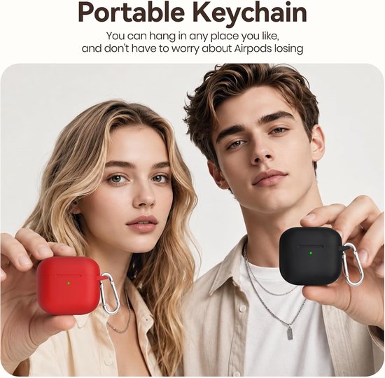 Siliconen Hoesje voor AirPods 5/4 (Rood) — afbeelding 3