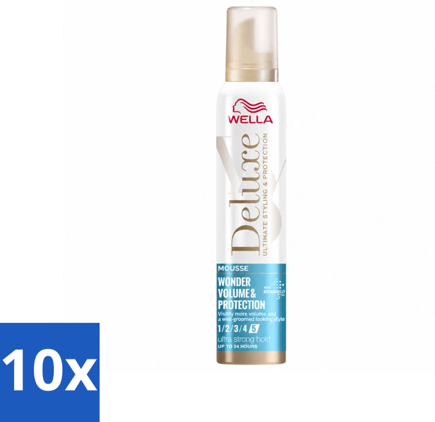 10 x Wella – Deluxe Volume & Protection – Haarmousse – 200 ml - Voordeelverpakking - 10 stuks