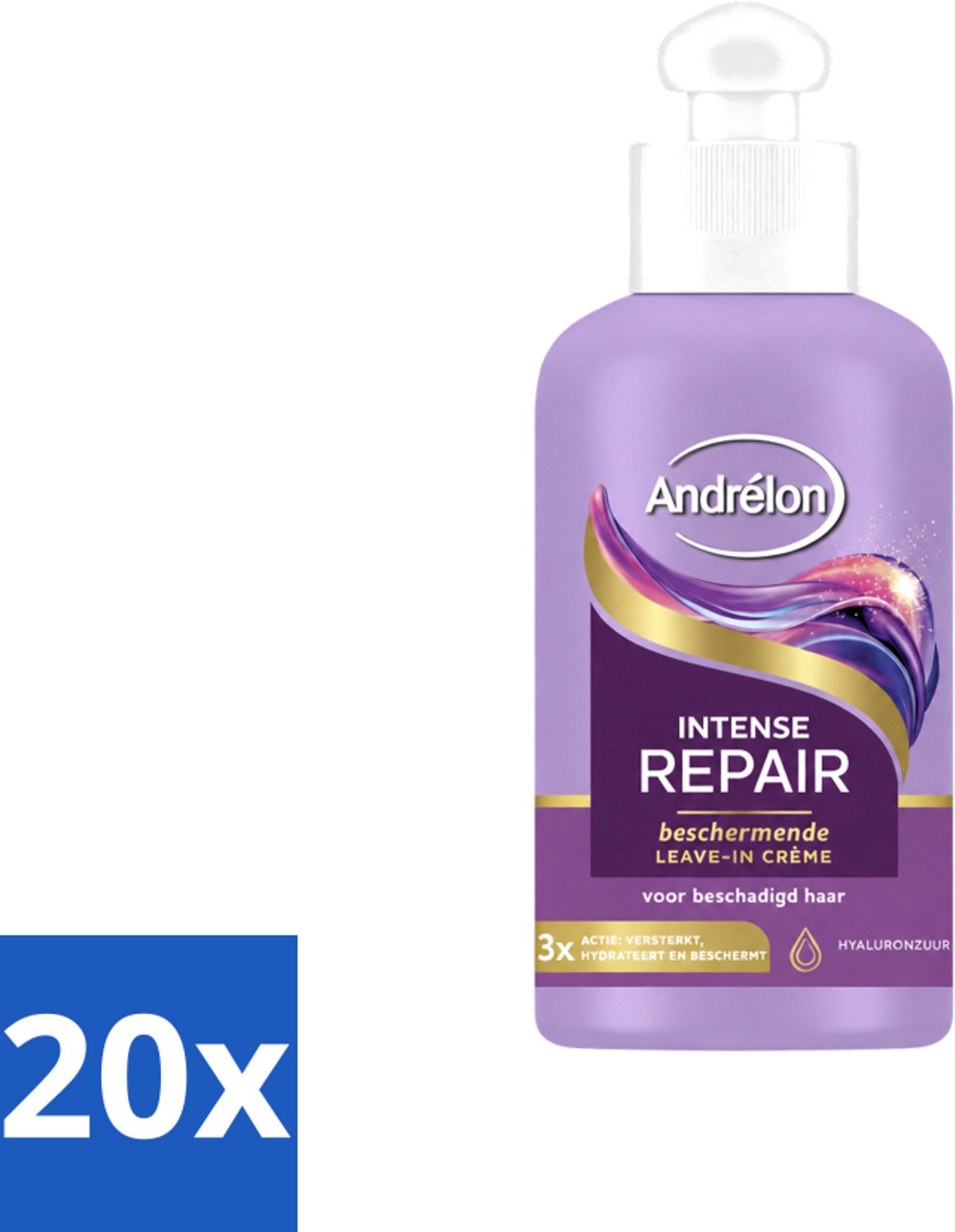 20 x Andrélon – Leave-In Crème – Intense Repair – 200 ml - Voordeelverpakking - 20 stuks