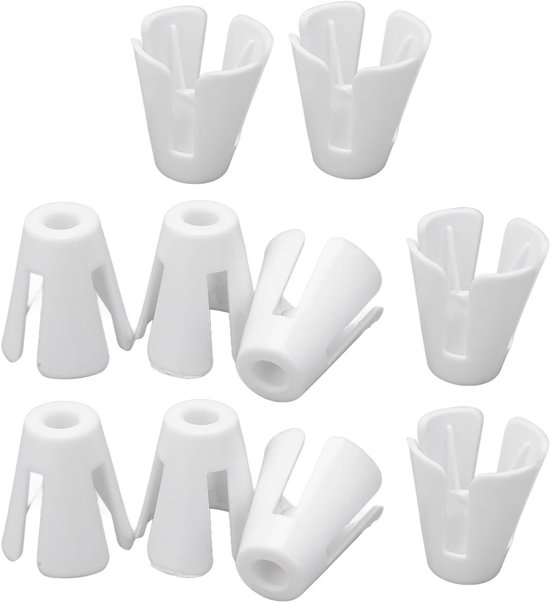 10 Stuks Witte Plastic Spoelhouders voor Naaigaren - Lichtgewicht Accessoires voor Industriële Naaimachines, Perfect voor Organisatie en Efficiëntie — afbeelding 3