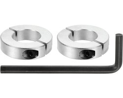Dubbele gespleten as kraag 32 mm - aluminiumlegering - 60 mm buitendiameter - 2 stuks - ServiceTopper