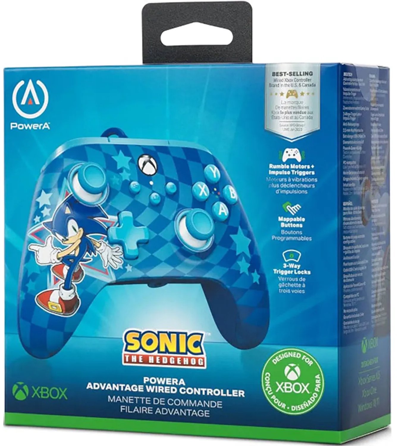 PowerA Advantage controller met kabel voor de Xbox Series X|S - Sonic – foto 2