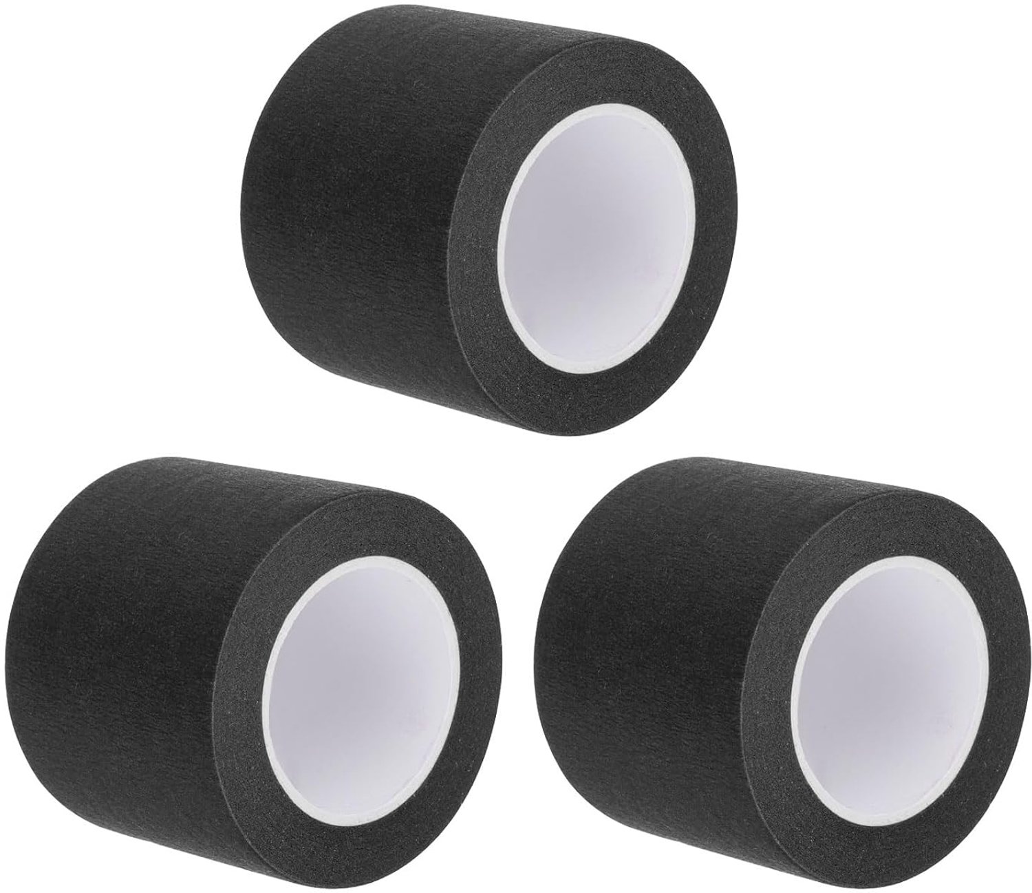 Afplakband 5,5 cm breed - zwart papier - sterke hechting - ideaal voor druppelvrij schilderen - 3 stuks - m-winkel