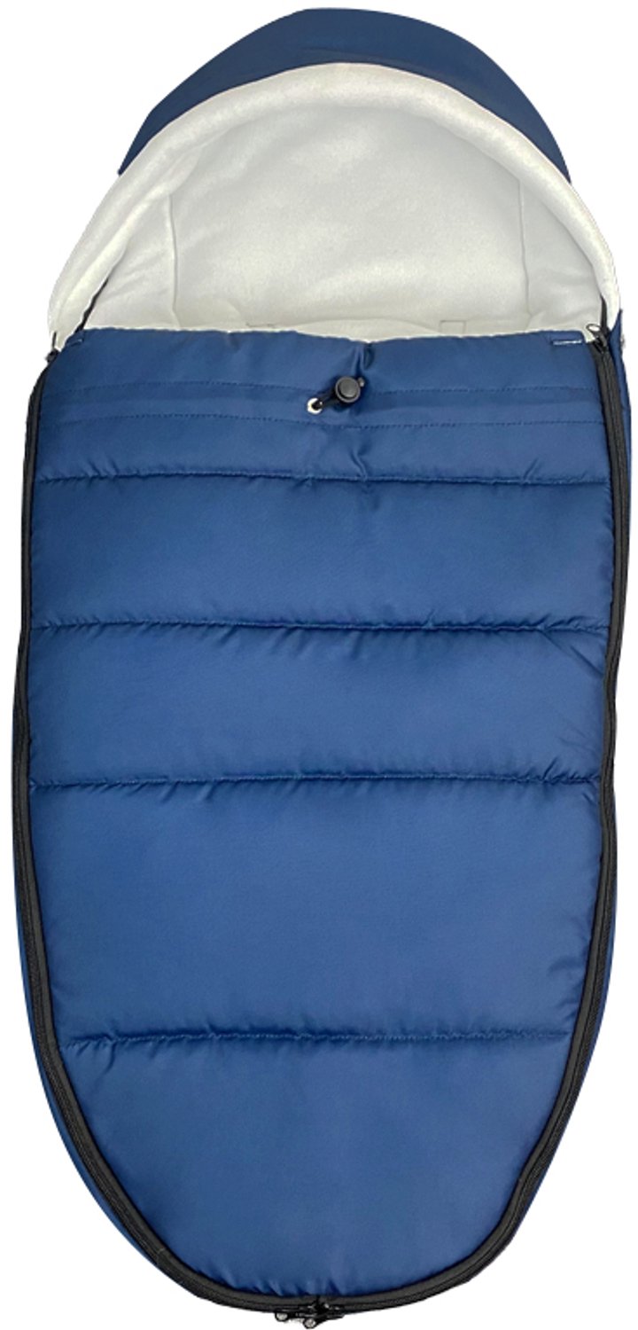 Voetenzak Kinderwagen - Slaapzak - Beenwarmer - Marineblauw - Warm Gevoerd - Sneeuwbestendig - Strakke Halslijn - Leeftijd 0 tot 6 Jaar - Geschikt voor Babyzen - Voor Winter en Buitenwandeling