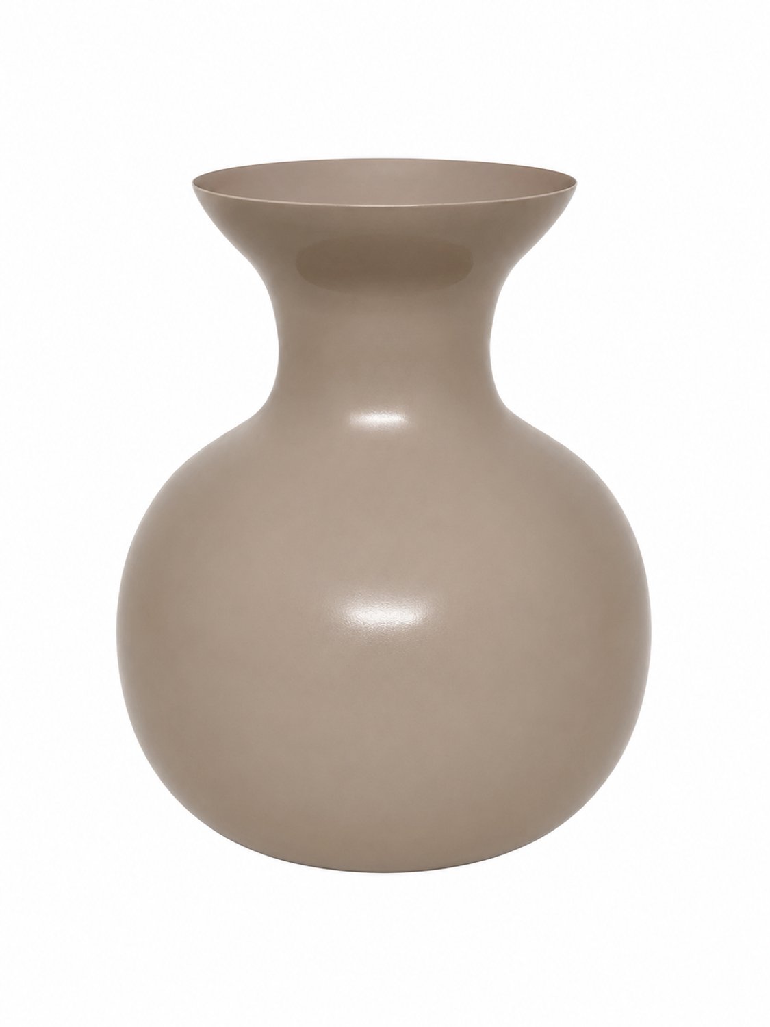 by Mooss - Vaas Ø30 x 36 cm - Caramel - Hoogglans - Modern - Luxe - Design - Glanzend - Stijlvol - Elegant - Chique - Trendy - Decoratief - Woondecoratie