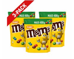 M&M’s Pinda – Grootverpakking – 4 X 400 gram – Party Pack - 1600 gram