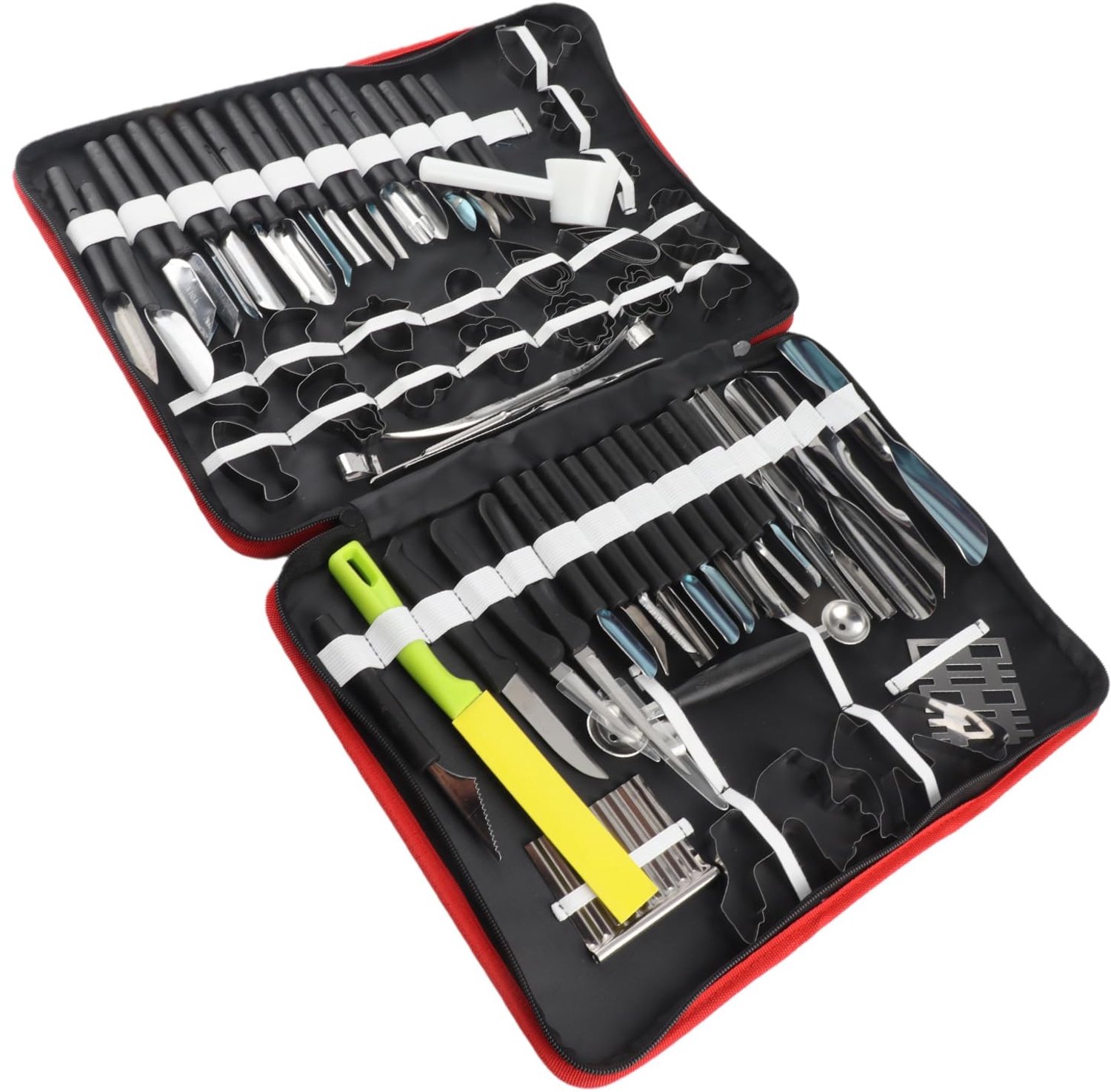 Groente- en fruitsnijgereedschap set - 80-delige set voor garneren en modelleren - Voor keuken en decoratie - 80 stuks