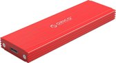 Orico NVMe M.2 SSD behuizing - 10Gbps - Aluminium - Rood