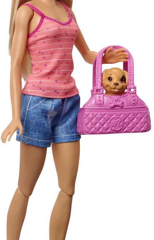 Barbie - Puppy badtijd - Barbiepop met 2 puppy's en accessoires - Modepop — afbeelding 2