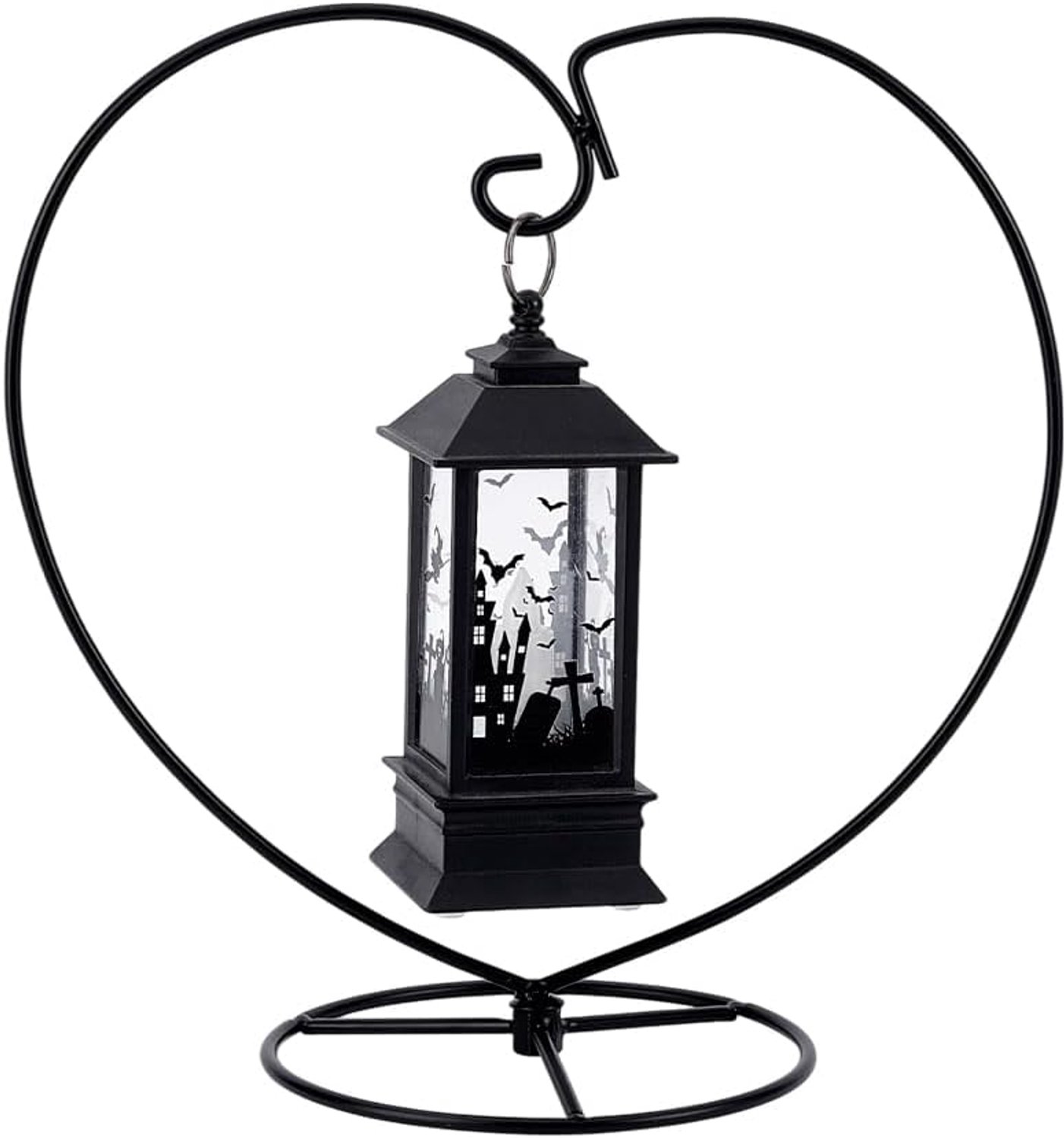 Displaystandaard 22,4 x 22,4 cm - metalen hartvormig - ornamentenhouder - voor terrarium en planten - m-winkel
