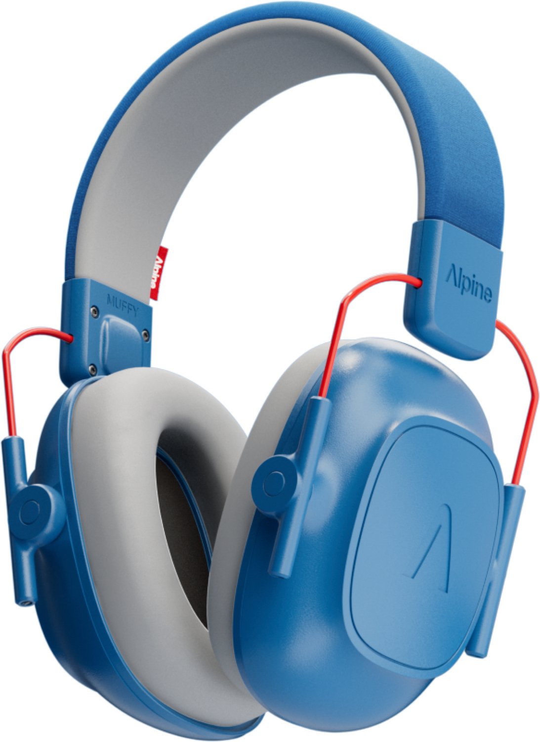 Alpine Muffy Kids Gehoorbescherming Kinderen 25 dB (5–16 Jaar) - Verstelbare Oorkappen voor Focus, School & Evenementen - Comfortabele & Opvouwbare Oorbeschermers - Blauw