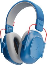 Alpine Muffy Kids Gehoorbescherming Kinderen 25 dB (5–16 Jaar) - Verstelbare Oorkappen voor Focus, School & Evenementen - Comfortabele & Opvouwbare Oorbeschermers - Blauw