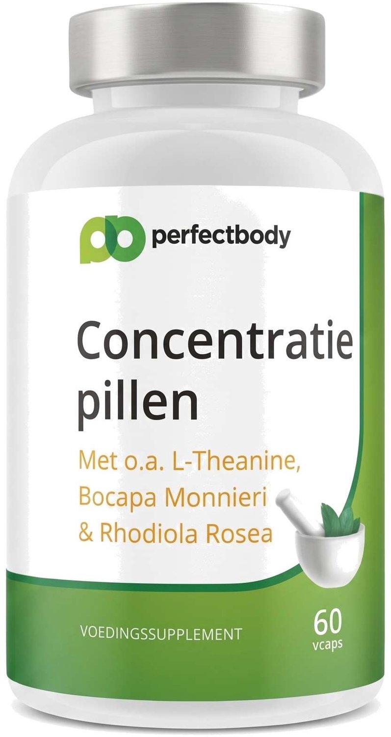 PerfectBody Concentratie en focus - Bacopa en L theanine - 60 capsules