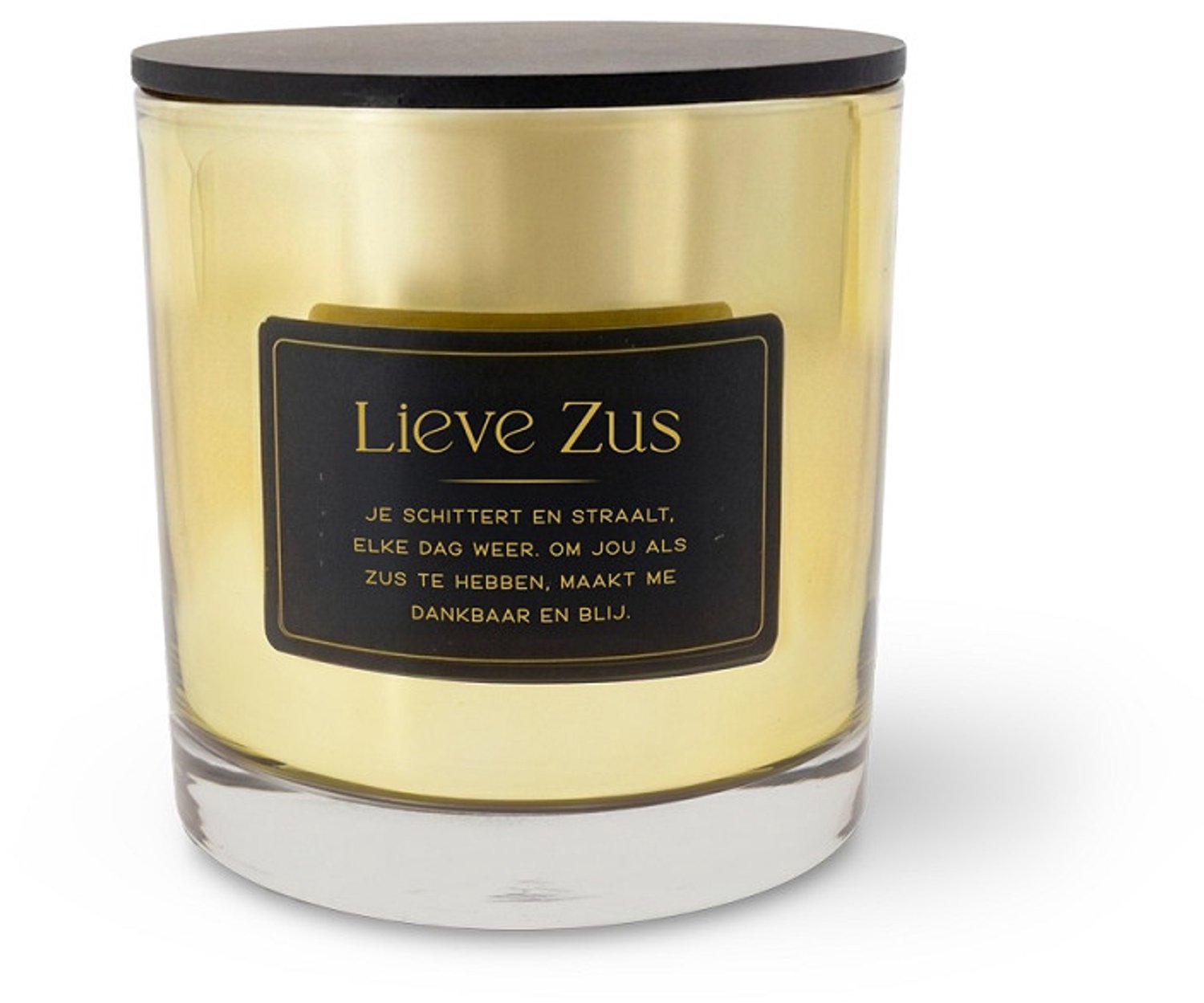 Miko Big Candle - Goud - Lieve Zus