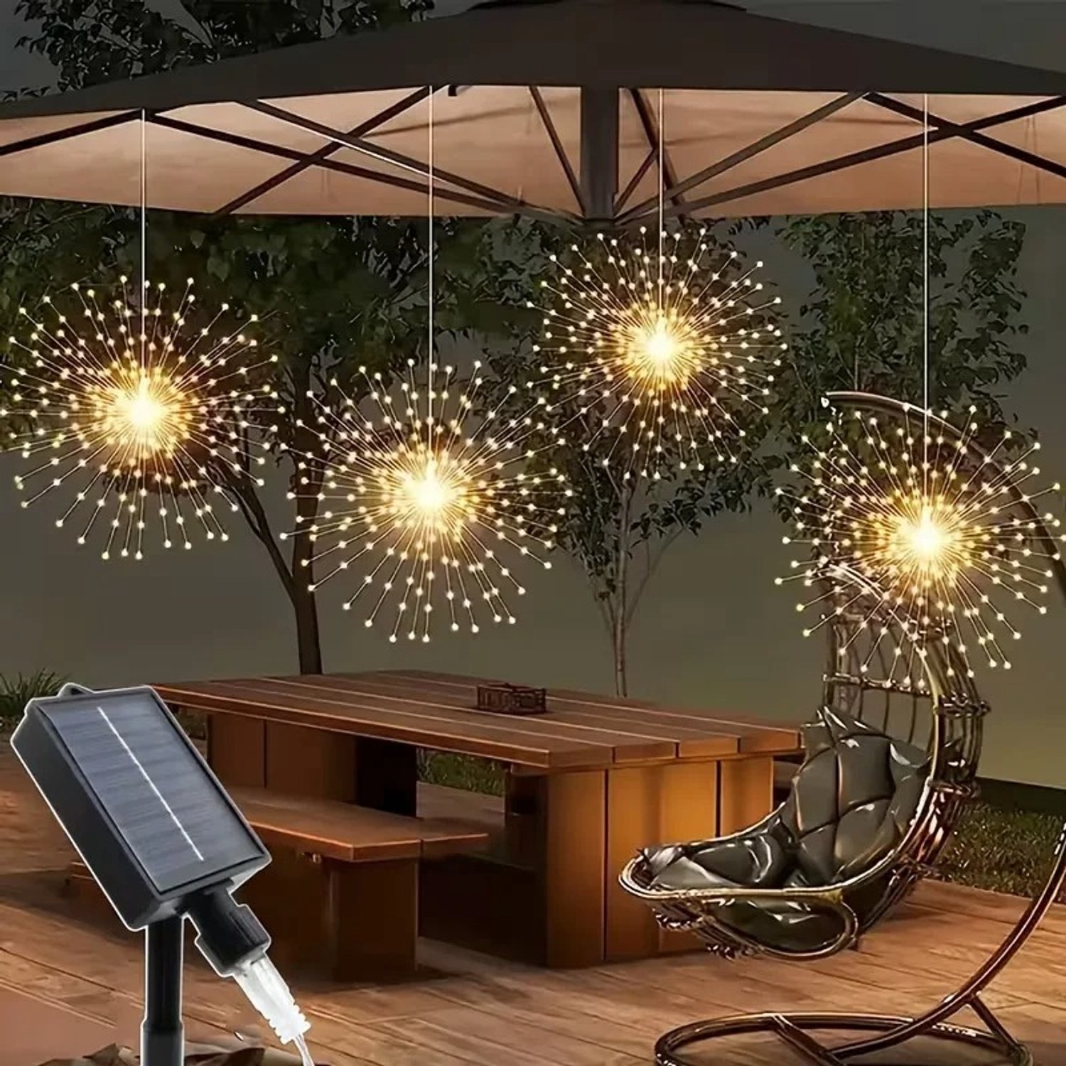Verlichting - Vuurwerkverlichting - Buiten Verlichting - Decoratie - Zonne Energie - 5 Lampen - Tuinlamp