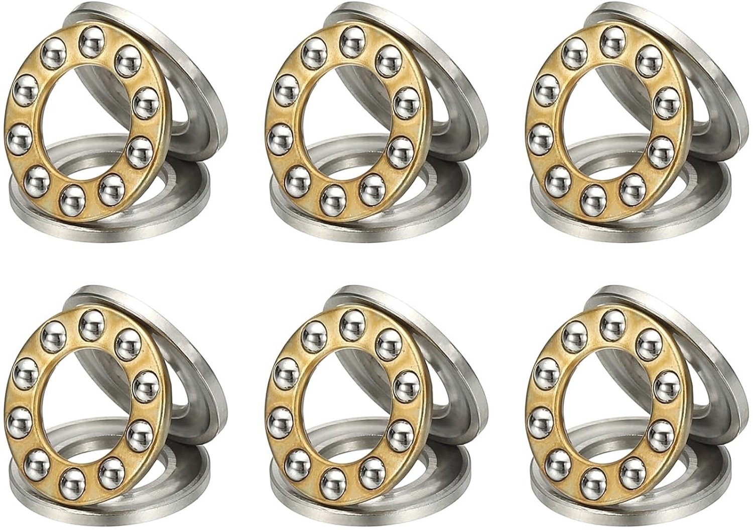 Schuifkogellager 10x18 mm - chroomstaal - 6 stuks - voor transportsystemen - ServiceTopper