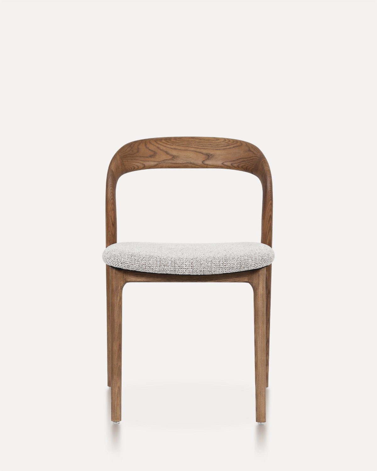 in& out door furniture Houten stoel ,Eetkamer stoel ,Houten stoel Cameron Walnut / Gebroken wit- Set van twee