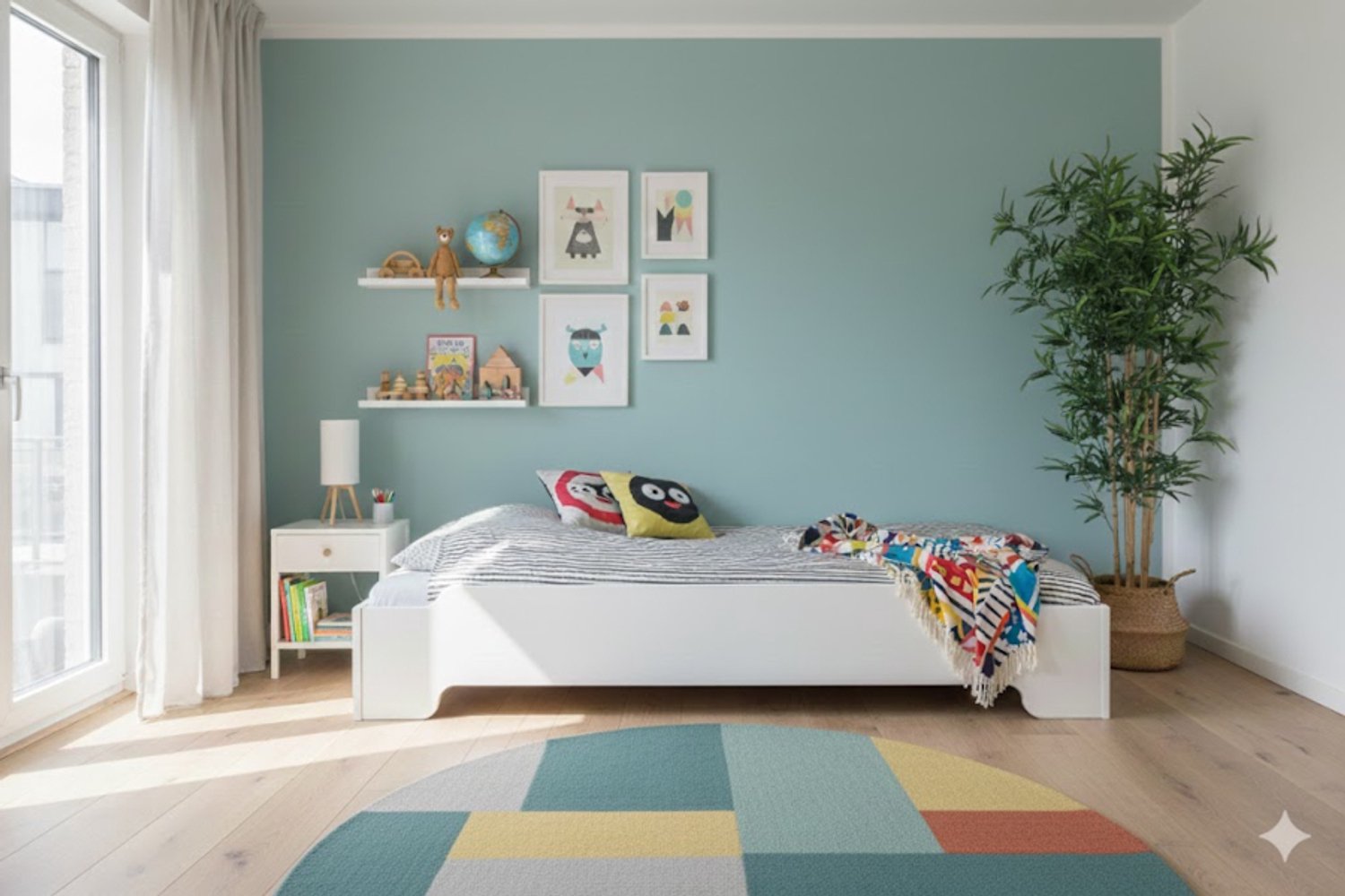 Rockwood® Montessori Vloerbed Solo Wit inclusief montage 2 bedden