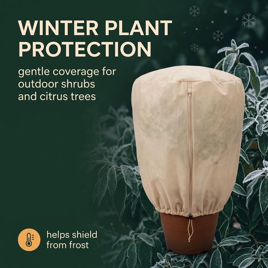 Winterbescherming voor planten, 100x80 cm — afbeelding 2