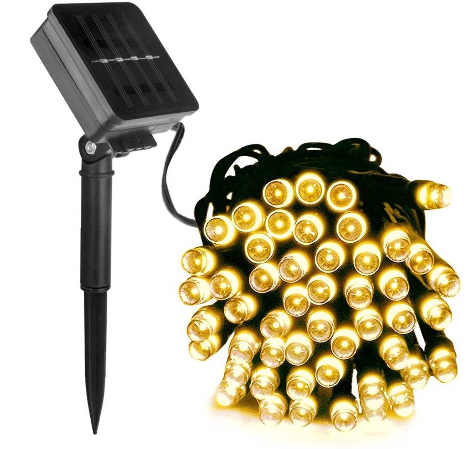 Wantohave Kerstboomverlichting Voor Buiten - 10 Meter - Zonne-energie - Warm wit