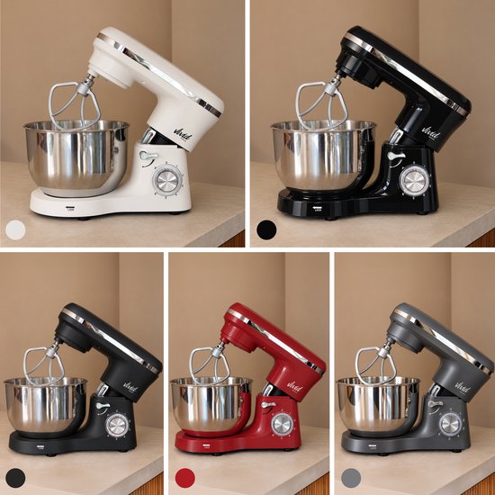 Keukenmachine 2000W - Keukenrobot - Foodprocessor - Keukenmixer met RVS Mengkom - Incl. 5 Accessoires - 6.2L - Rood - Vivid Green van Vivid Green — afbeelding 4