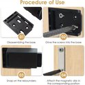 Stappenplan voor de installatie van een magnetisch deurslot, inclusief montage en bevestiging.