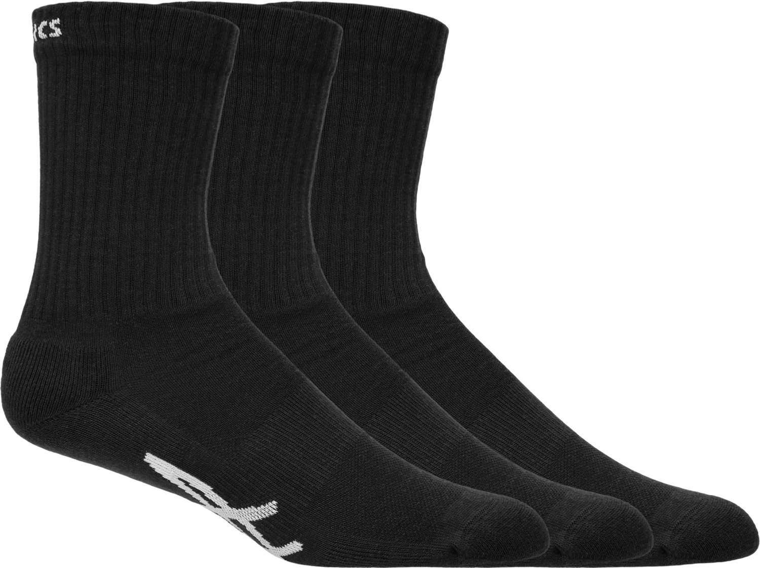 ASICS Sport 3 Pack Crew Sock Sportsokken 3 paar – Performance Sport Training Unisex Sportsokken voor Volwassenen Zwart