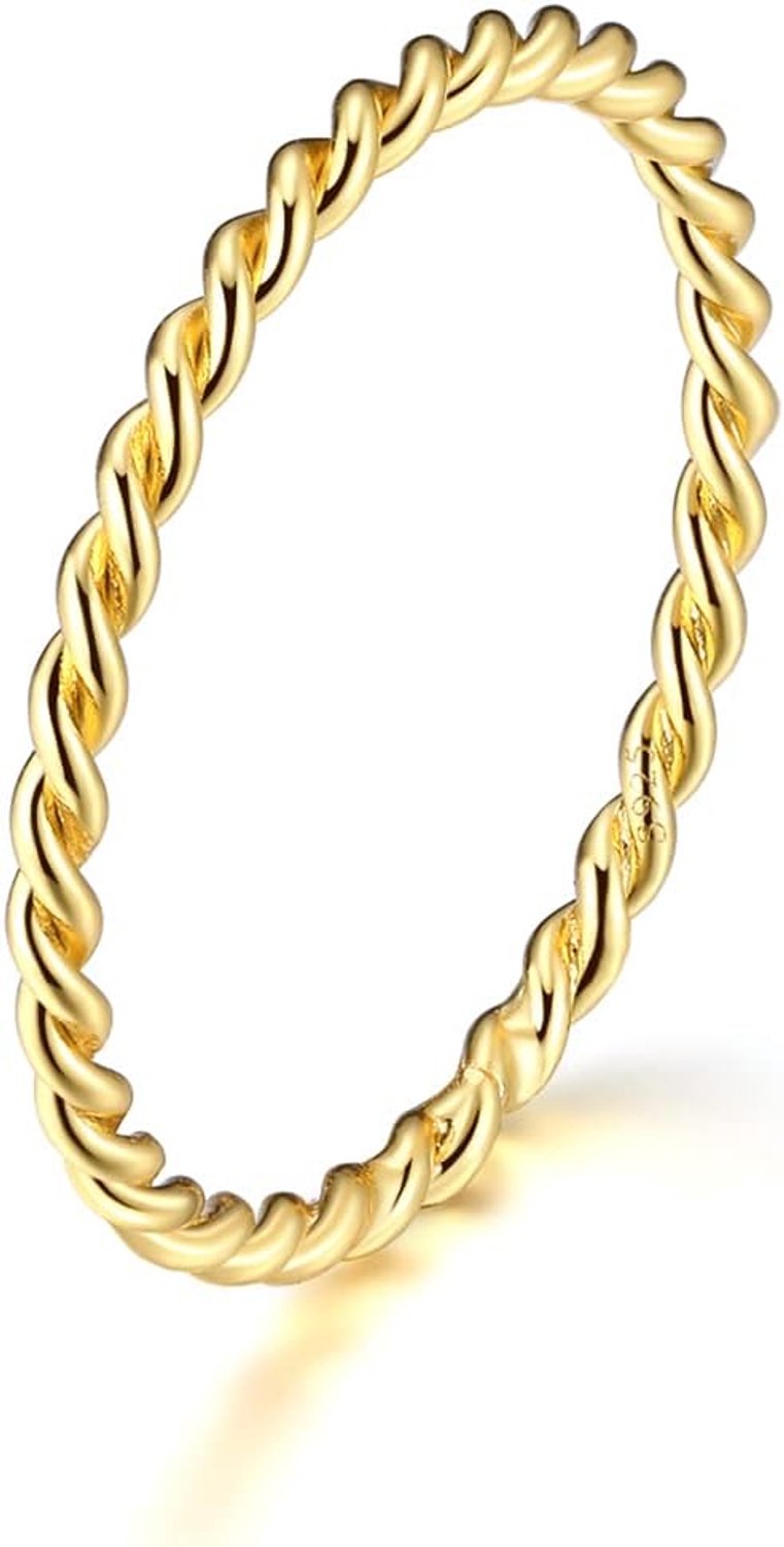 Knuckle Rings voor Vrouwen - Dun Touw Band - Comfort Fit - Perfect voor Stapelen - ShopVlot