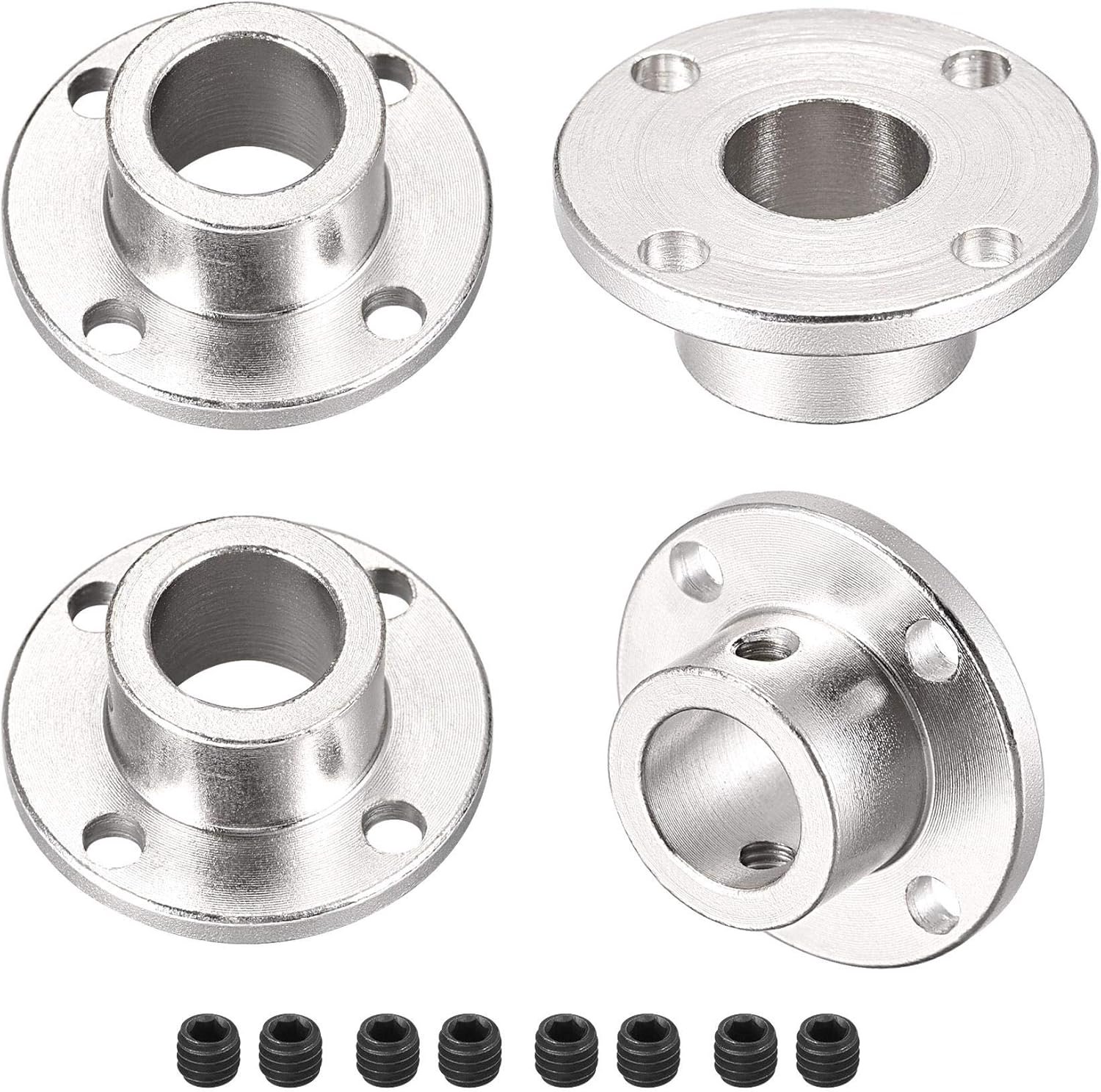sourcing map 4pcs Flange Coupling Motor Guide Shaft Coupling Motor Plug 12mm Inner Diameter H13xD18 Rigid for DIY Parts - ShopVlot