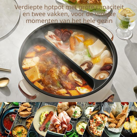 Warmara Hotpot - Elektrische Hotpot - Hot Pot - Wit - 40cm x 60cm x 30cm — afbeelding 5
