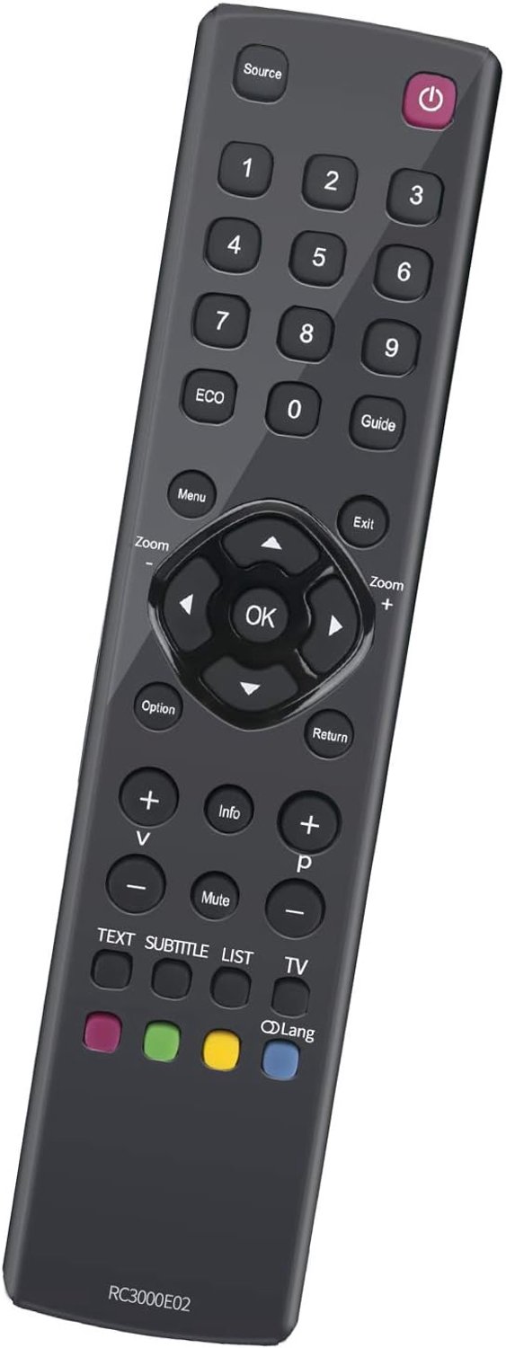 Afstandsbediening RC3000E02 - Vervanging voor Thomson TV - Eenvoudig in gebruik - Betrouwbare bediening - Vemera