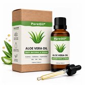 PureOil - Aloe Vera Olie - 100ml - 100% Natuurlijk & Vegan - Voor Haar | Huid | Gezicht | Scalp | Nagels - Hydraterend - Massage Olie