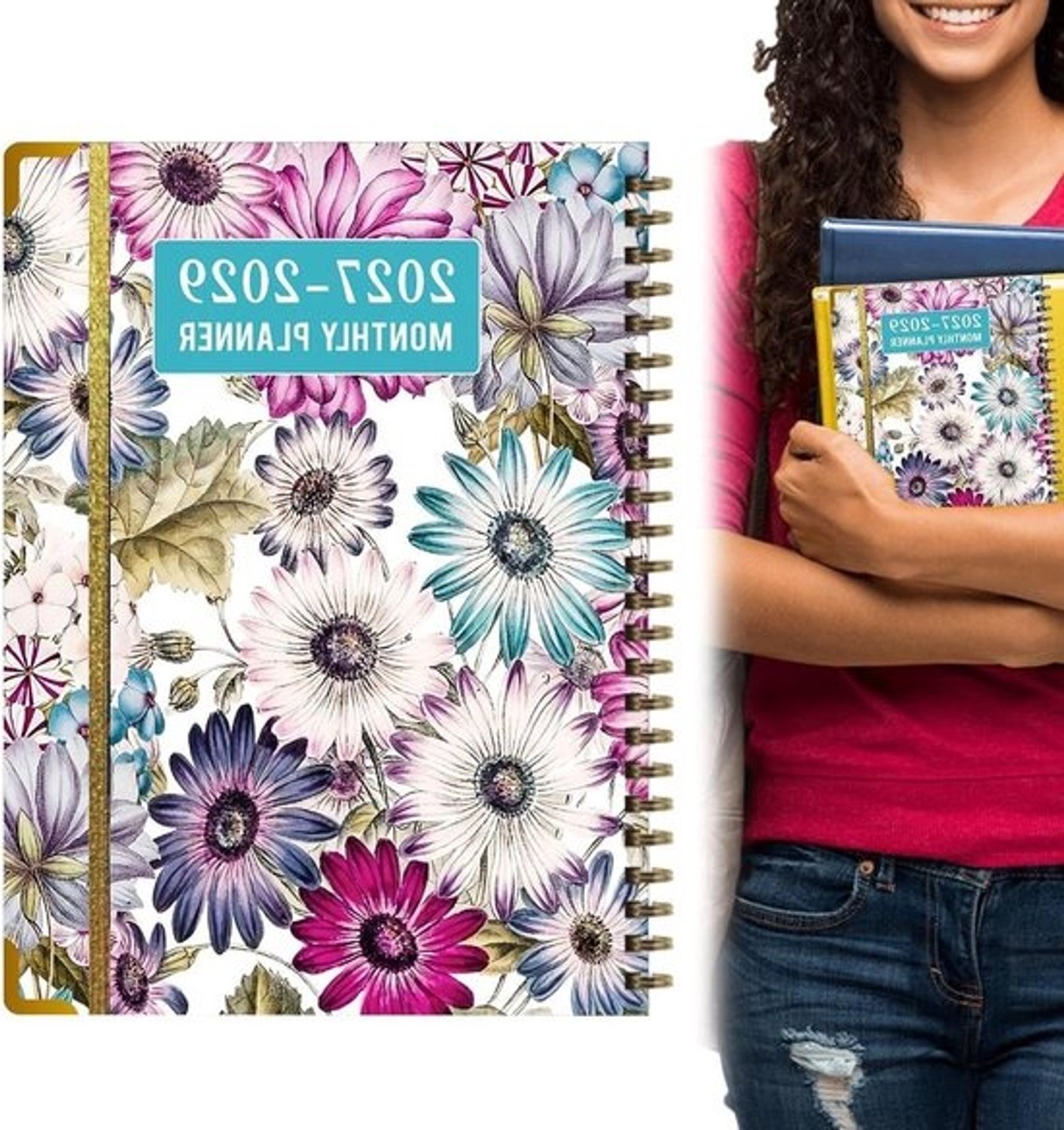 Maandplanner Driejarig - Levensplanner Jaarplanner - Afspraken Beheren - Volledig Vlakke Structuur - 29 x 22 x 2 cm